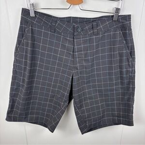 Patagonia Men's 34 Shorts Black Checkered Plaid Golf Hiking Gorpcore Lightweight